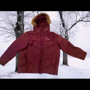 Columbia Sport-wear burgundy coat size 1X